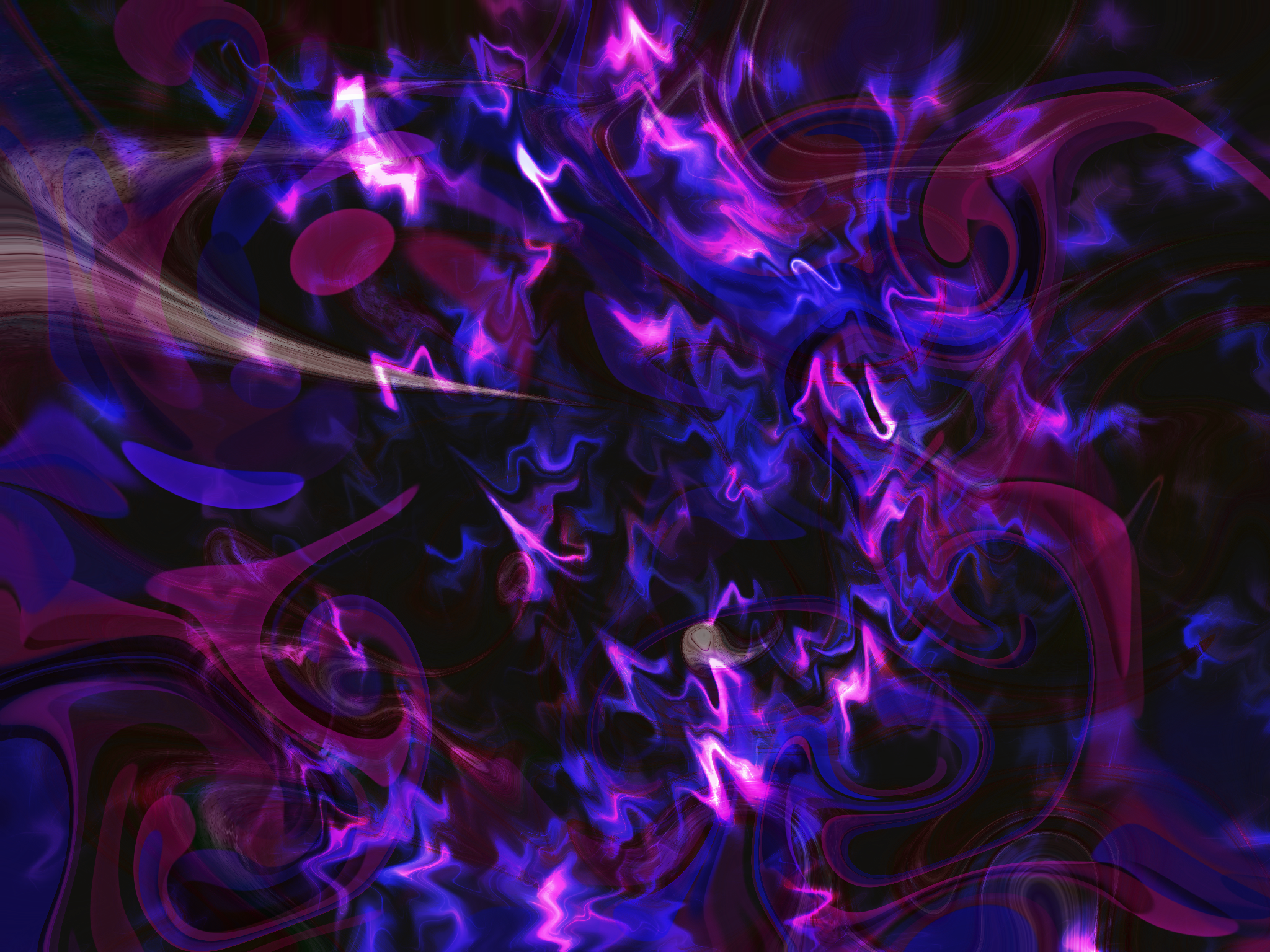 purple swirls and smoke